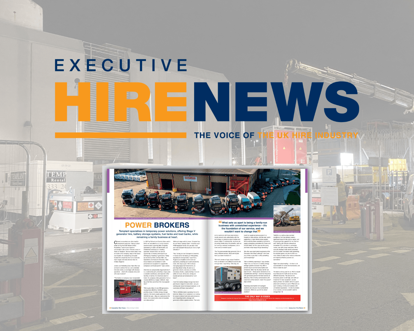 Templant featured in Executive Hire News magazine